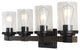 Bungalow Iron LED Vanity Light, Oil Rubbed Bronze, 4 Bulb