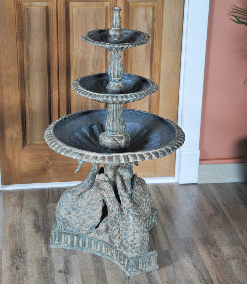 Bronze Swans Fountain
