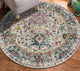 Montana Carrey Area Rug, Gray, 7'6" x 7'6"R, Bordered