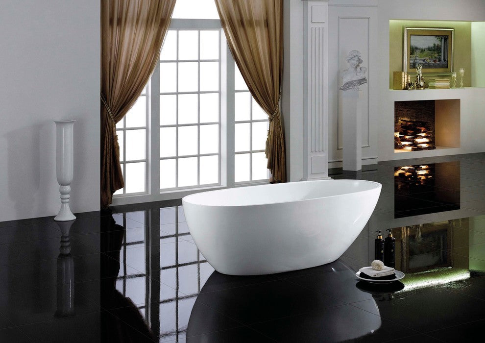Eviva Sarah Free Standing 60" Acrylic Bathtub