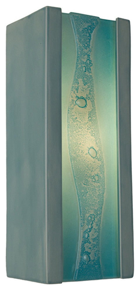 Bubbly Wall Sconce, Teal Crackle and Turquoise, Bulb Type: E12