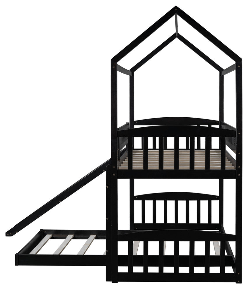 Espresso Full Over Full Contemporary Bunk Bed