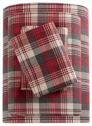 Woolrich Flannel Sheet Set, Red Plaid
