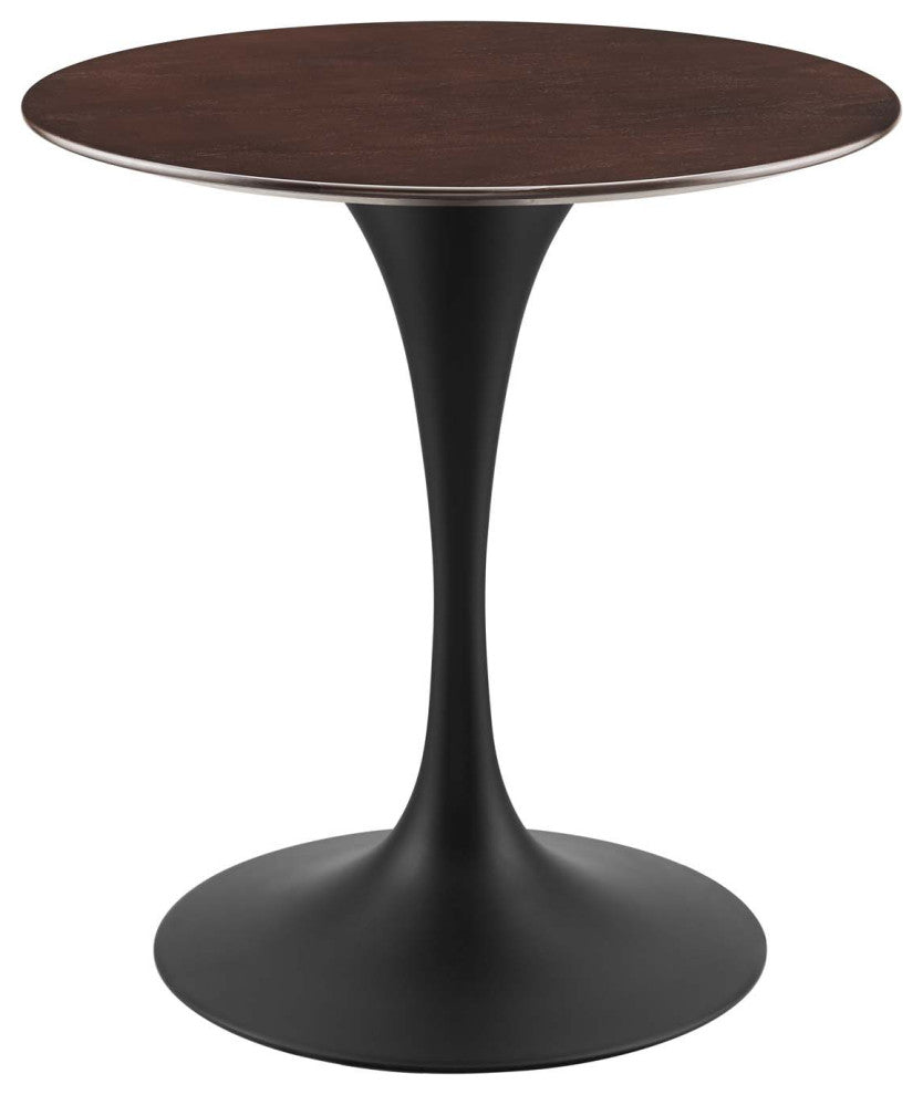 Lippa 28" Wood Dining Table, Black Cherry Walnut