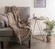 Stone Tonal Textured Throw