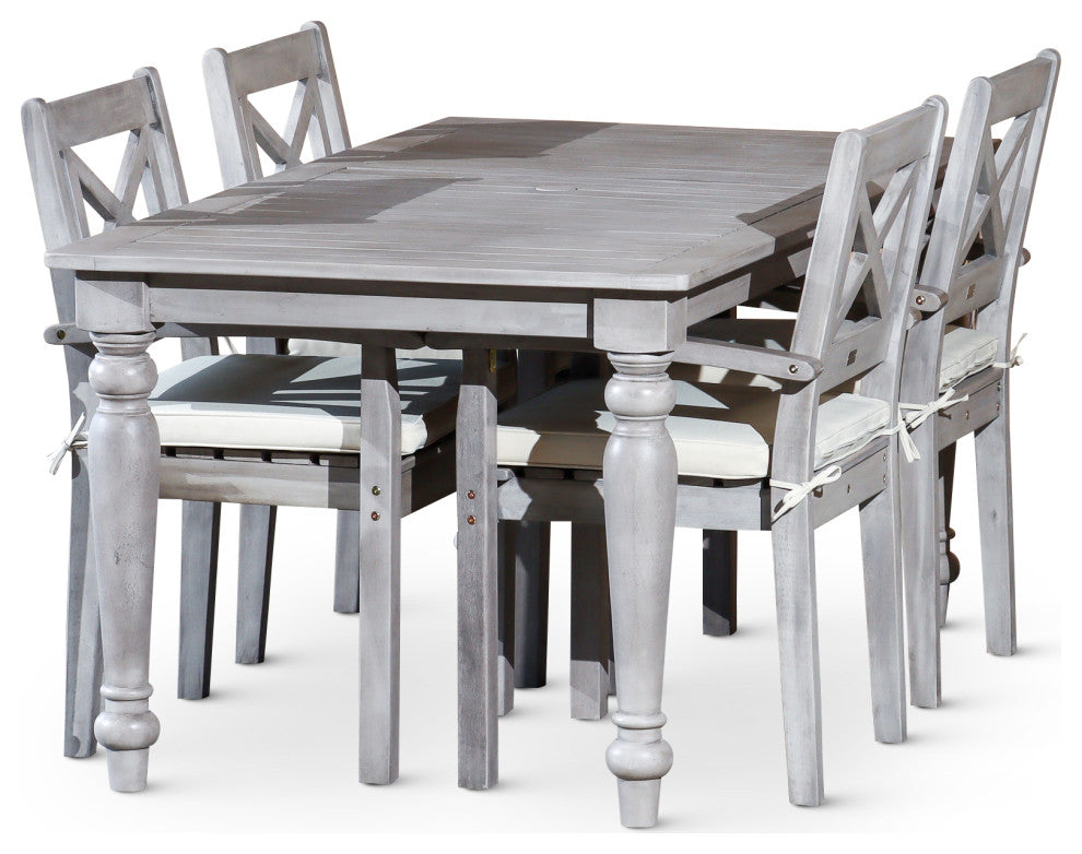 DTY Outdoor Living Castlewood Canyon Dining Set, 5-Piece Rectangular Dining Set