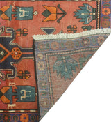 Fine Vintage Distressed Bryson Red/Charcoal Runner, 2'5 x 8'10