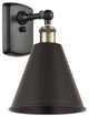Ballston Cone Sconce, Black Antique Brass, LED