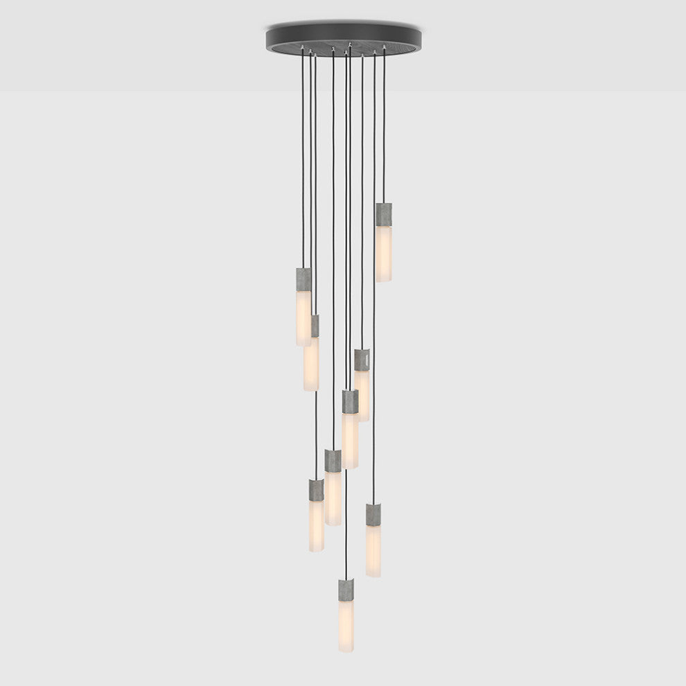 Basalt Nine Pendant in Stainless Steel - US