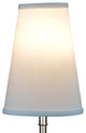 Fenchel Shades 3"x5"x7" Bulb Clip Attachment Empire Lamp Shade, Linen White