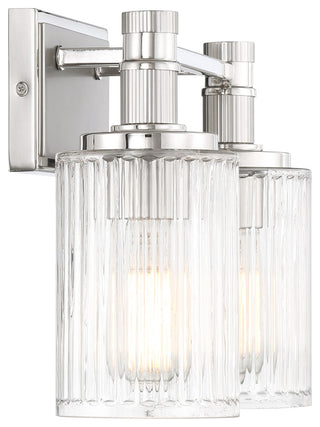 Savoy House 8-1102-2 Concord 2 Light 15"W Vanity Light - Metallic Silver with