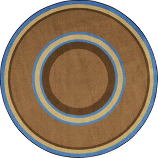 Kid Essentials Rug, Ripples, Chocolate, 5'4"