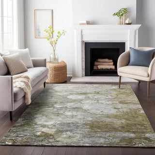 Premium Machine Washable Mayfield AMF698 Brown 10' x 14' Rug