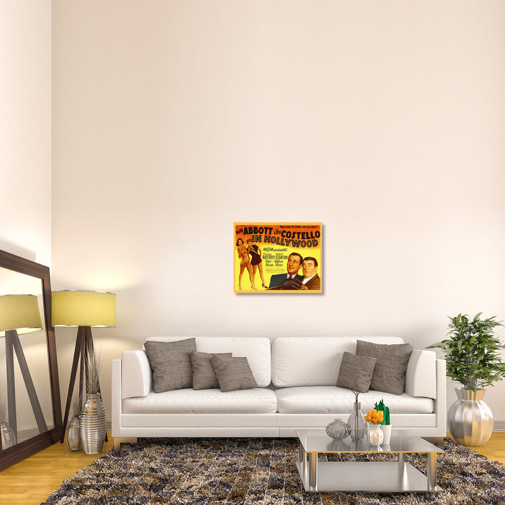 "Abbott & Costello - In Hollywood" Canvas Giclee, 30"x24"