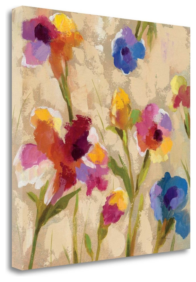 "Bold Bright Flowers II" By Silvia Vassileva, Giclee on Gallery Wrap Canvas
