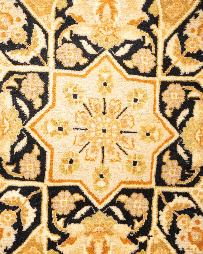 Thaton One-of-a-Kind Hand-Knotted Area Rug Yellow, 6'2"x9'2"