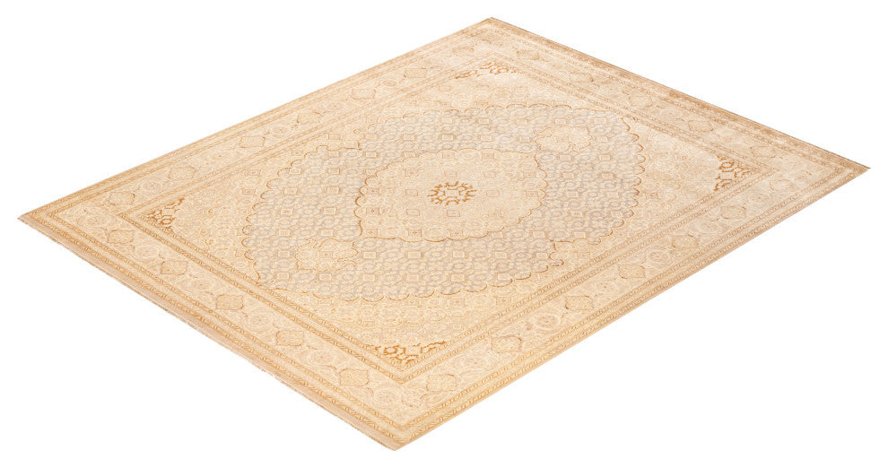 Mogul, One-of-a-Kind Hand-Knotted Area Rug Ivory, 8'0"x10'0"