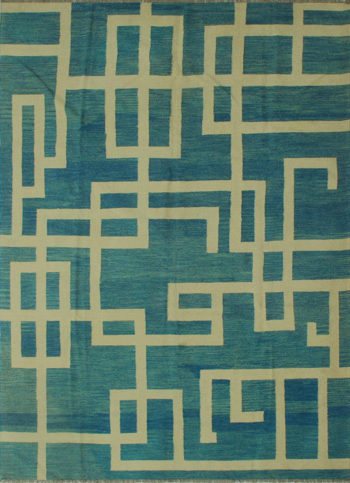Winchester Kilim Vern Blue Rug