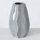 Tonal Ripple Blue and Grey Vases, Set of 2