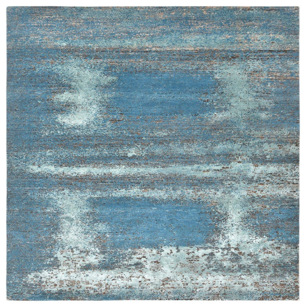 Ahgly Company Indoor Square Mid-Century Modern Area Rugs, 3' Square