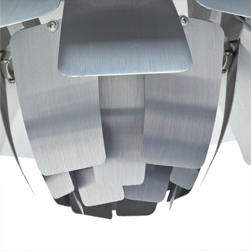 Modern Contemporary Living Dining Room 28" Ceiling Light Chandelier Silver