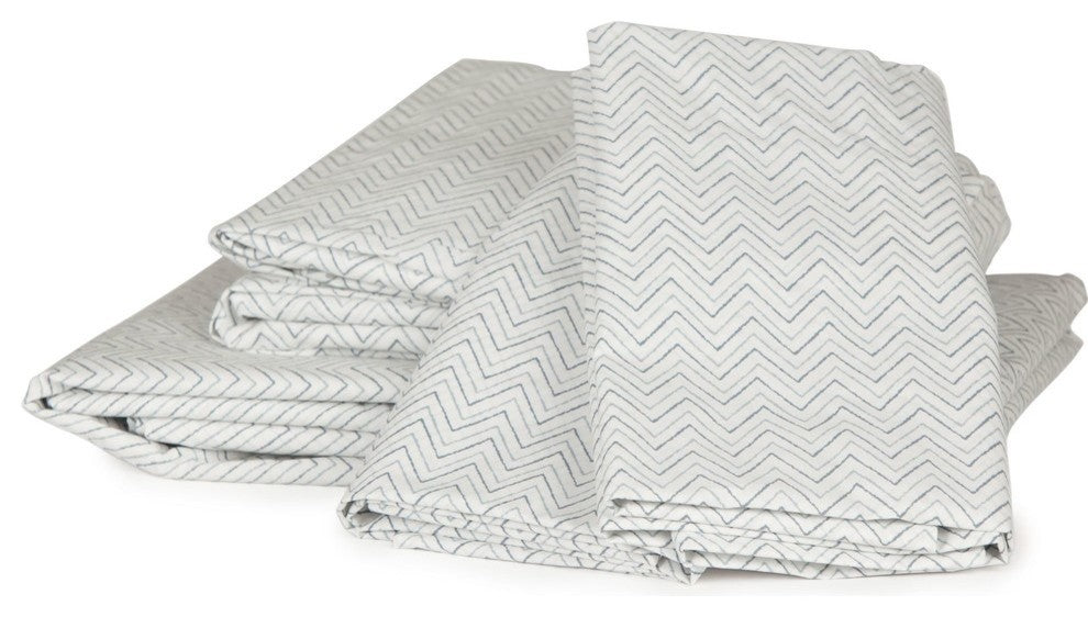 Chevron Sheet Set, Charcoal, King