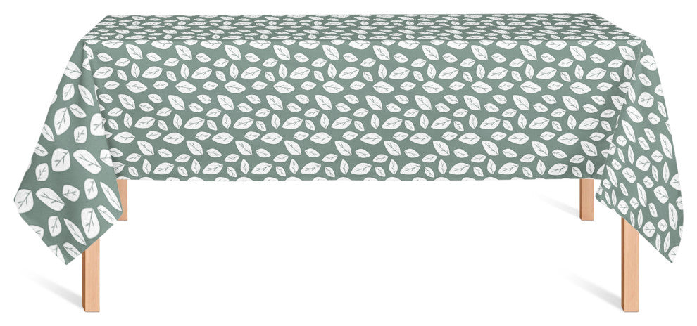 White Leaf Sage 58x102 Tablecloth
