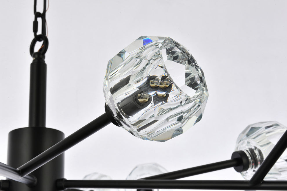 18 Light Pendant, Black