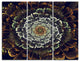 "Silver Metallic Fabric Flower" Digital Canvas Print, 3 Panels, 36"x28"