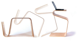 Offi Wood Modern Side Tables, Mag Table, Birch