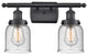 Small Bell 2-Light Bath Vanity-Light, Matte Black, Seedy