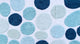 Anti-Skid Machine Washable Cotton Pebble Stones Bath Rug, Blue, 34" X 21"