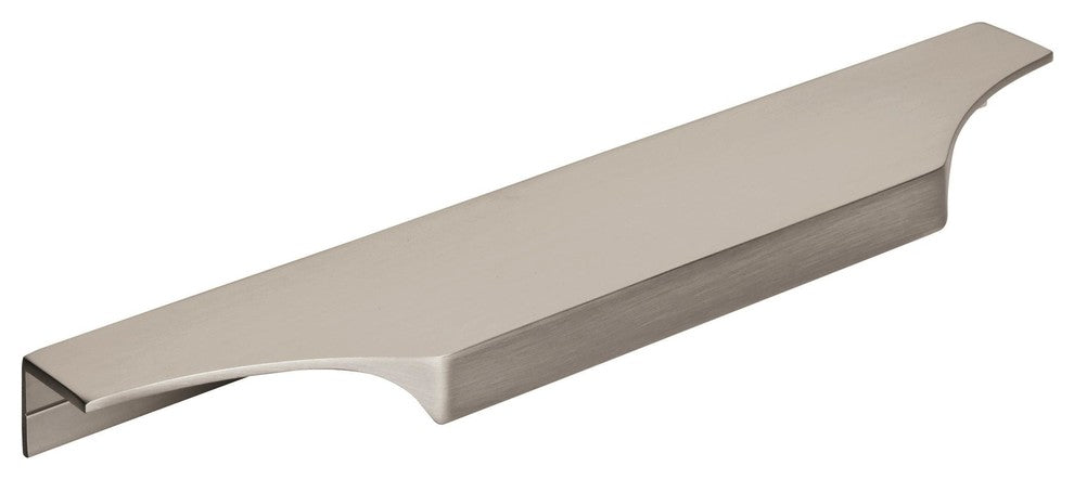 Extent 8-9/16" CTC Cabinet Edge Pull, Satin Nickel