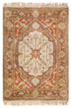 Surya Zeus ZEU-7810 8' Round Rug, Camel/Burnt Orange/Moss/Brown/Beige/Tan/Gray