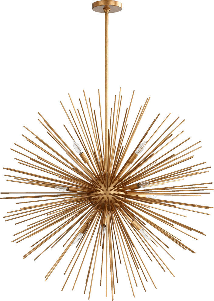 Electra 10-Light Pendant, Gold Leaf