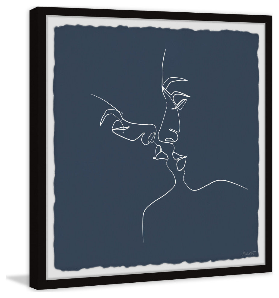 "I'll Give You a Kiss" Framed Painting Print, 24x24