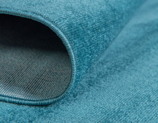 Unique Loom Teal Solid Williamsburg 5' 0 x 8' 0 Area Rug