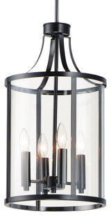 Maxim 25253CL Sentinel 4 Light 12"W Taper Candle Pendant - Black