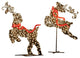 6' Giant LED Lighted Flying Reindeer Topiary Christmas Decoration