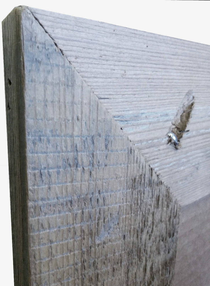 Rustic Mirror, Aspen Style With Beveled Barnwood Edge, 18"x22"