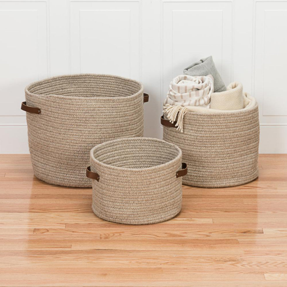 Monaco Basket - Beige 16"x16"x12"