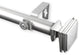 Wilson 1" Curtain Rod, Satin Nickel, 160-240"