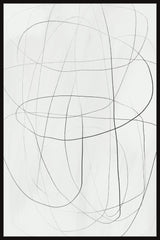 "Complex Lines" Floater Framed Painting Print on Canvas