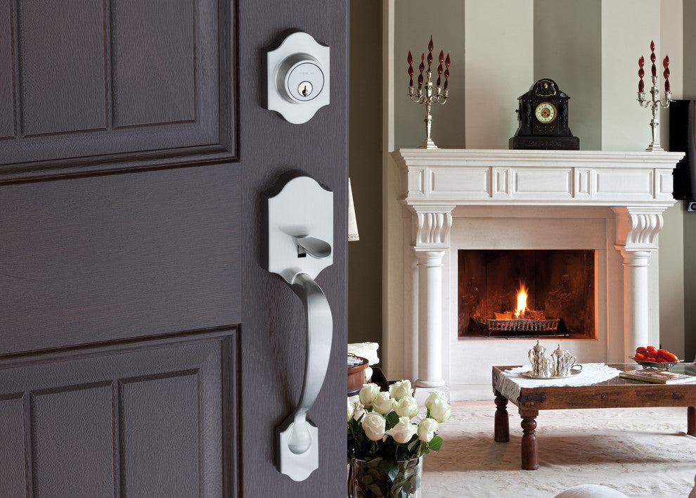 Active Handle Set, Verona Lever Interior Trim, Satin Stainless