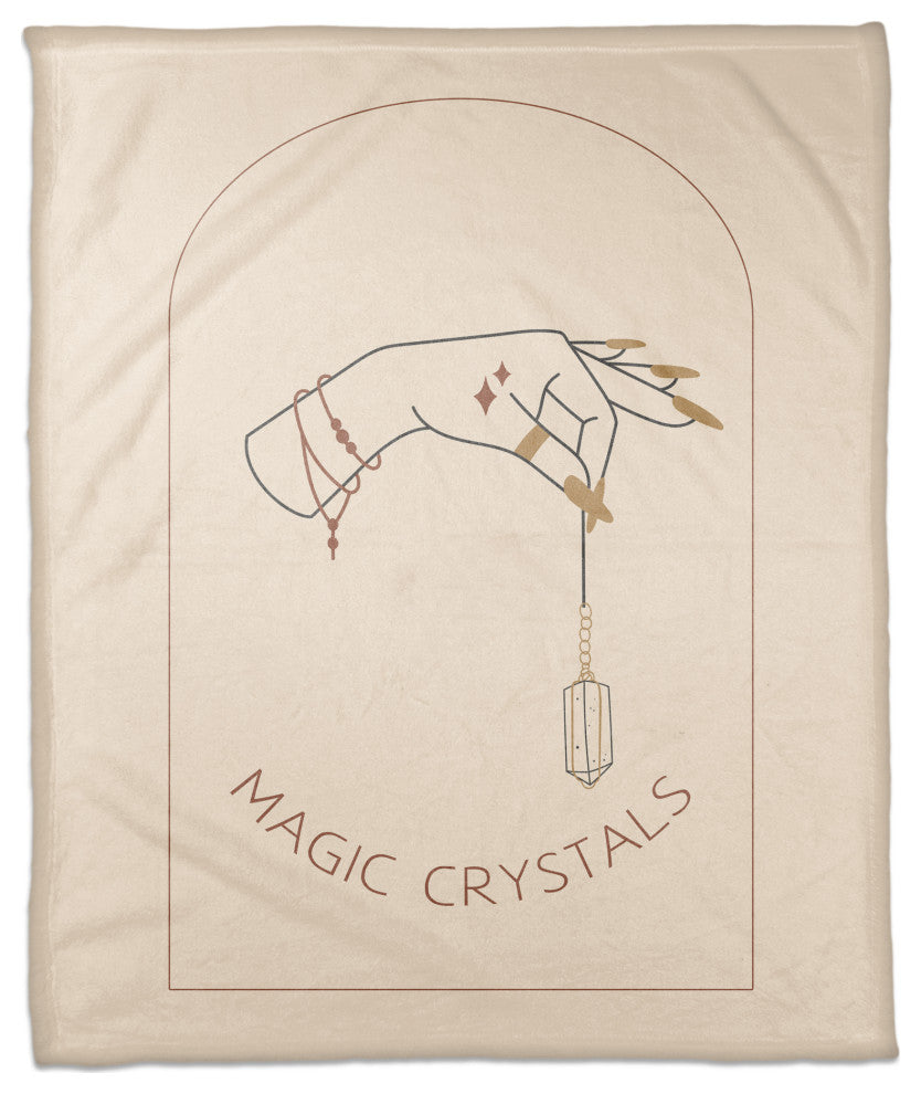 Magic Crystals Hand 2 50"x60" Coral Fleece Blanket
