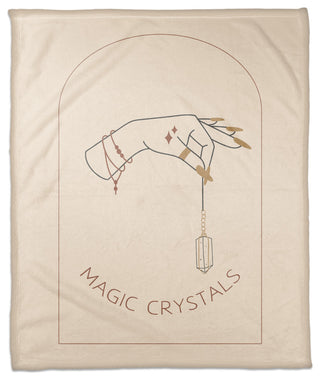 Magic Crystals Hand 2 50"x60" Coral Fleece Blanket