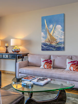 "Sailboats" Painting Print on Wrapped Canvas