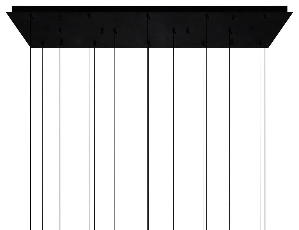 Lava Integrated LED Chandelier, Black