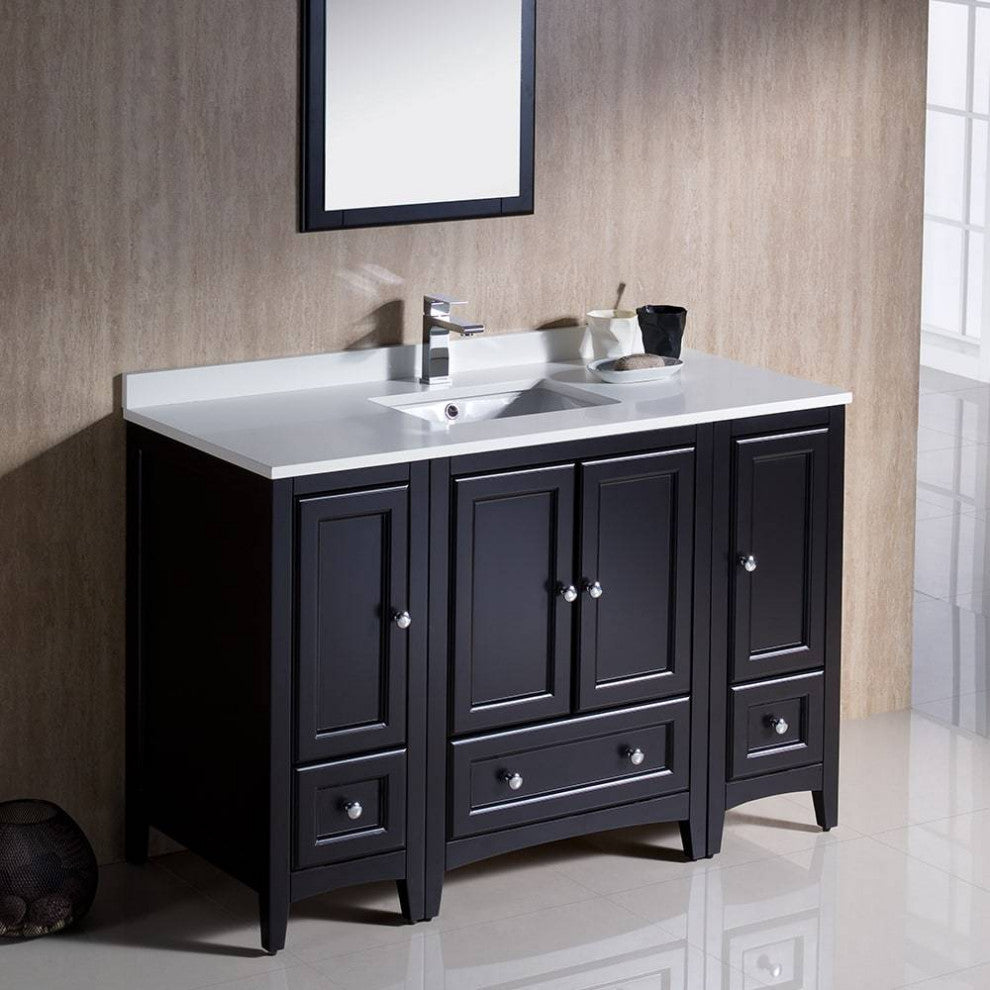 Fresca FVN20-122412ES Oxford 48" Espresso Traditional Bathroom Vanity
