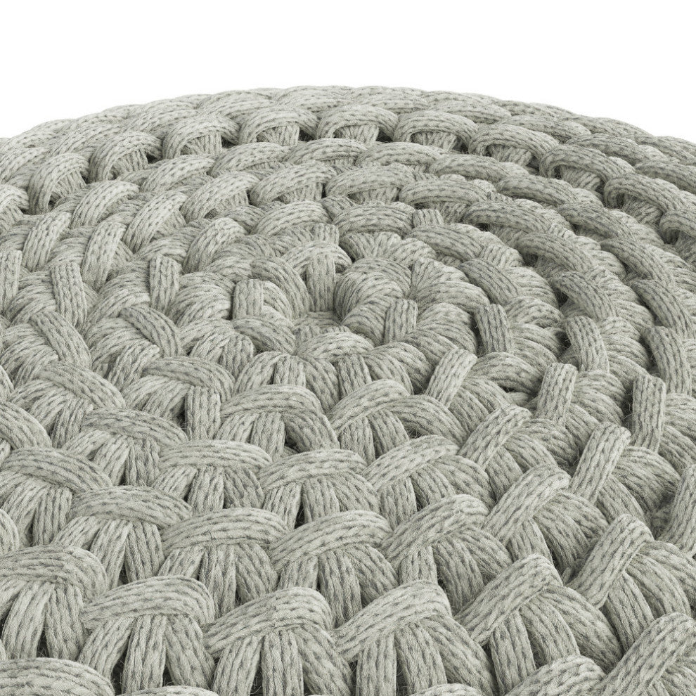 Nisi Round Knitted Outdoor/ Indoor Pouf